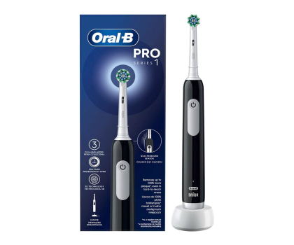 Szczoteczka elektryczna Oral-B Szczoteczka rotacyjna Pro1 Cross Action (czarna)